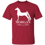 MORGAN STYLE 1 (WHITE) 4HORSE G500 5.3 oz. T-Shirt