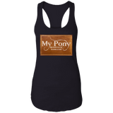 MY PONY NASHVILLE BRAND NL1533 Ladies Ideal Racerback Tank