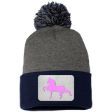 AMERICAN SADDLEBRED PINK SP15 Pom Pom Knit Cap - Patch