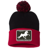 I SUPPORT THE TWH -RECTANGLE SP15 Pom Pom Knit Cap - Patch