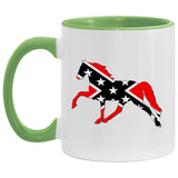 Rebel on the Rail Tennessee Walking Horse Pleasure AM11OZ 11 oz. Accent Mug