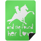 SHE FOUND HER LOVE BLANKET TWH PERFORMANCE BSHL Premium Black Sherpa Blanket 60x80