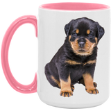 ROTTY PUPPY 1 AM15OZ 15oz. Accent Mug