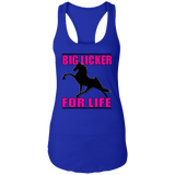 Big Licker for Life Pink NL1533 Ladies Ideal Racerback Tank