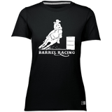 BARREL RACING STYLE 1 (WHITE) 4HORSE 64STTX Ladies’ Essential Dri-Power Tee