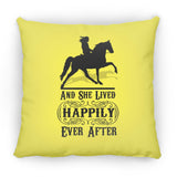 HAPPILY EVER AFTER (TWH Pleasure) Blk ZP14 Small Square Pillow