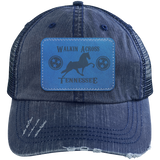 WALKIN ACROSS TENNESSEE TWH 6990 Distressed Unstructured Trucker Cap - Patch