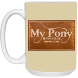 MY PONY NASHVILLE BRAND 21504 15oz White Mug