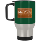 MY PONY NASHVILLE BRAND XP8400S Silver Stainless Travel Mug