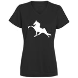 Tennessee Walking Horse Performance (WHITE) 1790 Ladies’ Moisture-Wicking V-Neck Tee