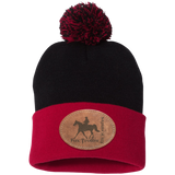 MISSOURI FOX TROTTER ON LEATHER SP15 Pom Pom Knit Cap - Patch