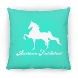 AMERICAN SADDLEBRED (DESIGN 1) WHITE 4HORSE PILLOWS THREE SIZES