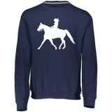 Missouri Fox Trotter LADY FINAL ART WHITE 698HBM Dri-Power Fleece Crewneck Sweatshirt