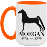 MORGAN STYLE 1 4HORSE AM15OZ 15oz. Accent Mug