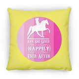 SHE LIVED HAPPILY TWH PLEASURE SHADES OF PINK ZP18 Large Square Pillow