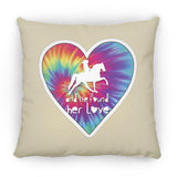SHE FOUND HER LOVE TWH PLEASURE HEART ZP18 Large Square Pillow