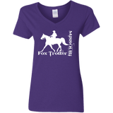 MISSOURI FOX TROTTER (white) 4HORSE G500VL Ladies' 5.3 oz. V-Neck T-Shirt