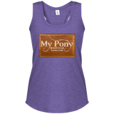 MY PONY NASHVILLE BRAND DM138L Women's Perfect Tri Racerback Tank