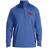 Rebel on the Rail Tennessee Walking Horse Pleasure ST850 1/2 Zip Raglan Performance Pullover