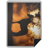 BLACK HORSE 1 BSHL Premium Black Sherpa Blanket 60x80