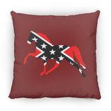 Rebel on the Rail Tennessee Walking Horse Pleasure ZP14 Small Square Pillow