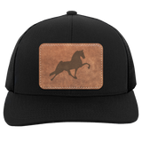 TENNESSEE WALKING HORSE PERFORMANCE LEATHER 104C Trucker Snap Back - Patch