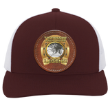 DOUG BARNES (Legends Series) Round Leather Patch 104C Trucker Snap Back - Patch
