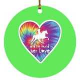 SHE FOUND HER LOVE TWH PLEASURE HEART SUBORNC Circle Ornament