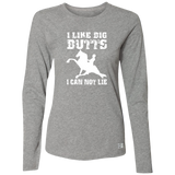 I LIKE BIG BUTTS (wht) 64LTTX Ladies’ Essential Dri-Power Long Sleeve Tee