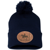 MISSOURI FOX TROTTER ON LEATHER SP15 Pom Pom Knit Cap - Patch