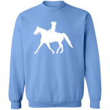 Missouri Fox Trotter LADY FINAL ART WHITE G180 Crewneck Pullover Sweatshirt