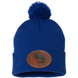 FRIESIAN ON LEATHER SP15 Pom Pom Knit Cap - Patch