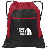 RESTING MARE FACE (white) BG611 Pocket Cinch Pack