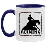 REINING STYLE 1 4HORSE AM11OZ 11 oz. Accent Mug
