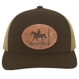 MISSOURI FOX TROTTER ON LEATHER 104C Trucker Snap Back - Patch