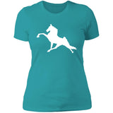 Tennessee Walking Horse Performance (WHITE) NL3900 Ladies' Boyfriend T-Shirt