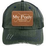 MY PONY NASHVILLE 6990 Distressed Unstructured Trucker Cap - Patch