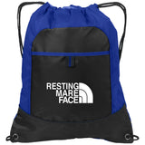 RESTING MARE FACE (white) BG611 Pocket Cinch Pack