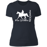 MISSOURI FOX TROTTER (white) 4HORSE NL3900 Ladies' Boyfriend T-Shirt
