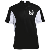 MANES RANCH (white) ST655 Men's Colorblock Performance Polo