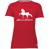 AMERICAN SADDLEBRED (DESIGN 1) WHITE 4HORSE 64STTX Ladies’ Essential Dri-Power Tee