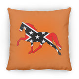 Rebel on the Rail Tennessee Walking Horse Pleasure ZP14 Small Square Pillow