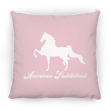 AMERICAN SADDLEBRED (DESIGN 1) WHITE 4HORSE PILLOWS THREE SIZES