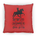HAPPILY EVER AFTER (TWH Pleasure) Blk ZP14 Small Square Pillow