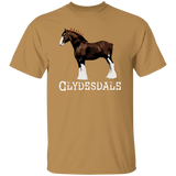 CLYDESDALE (STANDING) 4HORSE G500 5.3 oz. T-Shirt