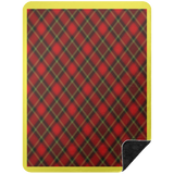 RED TARTAN BSHL Premium Black Sherpa Blanket 60x80