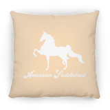 AMERICAN SADDLEBRED (DESIGN 1) WHITE 4HORSE PILLOWS THREE SIZES