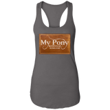MY PONY NASHVILLE BRAND NL1533 Ladies Ideal Racerback Tank