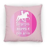 SHE LIVED HAPPILY TWH PLEASURE SHADES OF PINK ZP18 Large Square Pillow