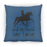 SHE FOUND HER LOVE (TWH pleasure)Bblack art ZP18 Large Square Pillow